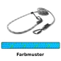 Preview: EASYLONG Hundeleine TWIST - L - 3m - blau mit grünen Stichen